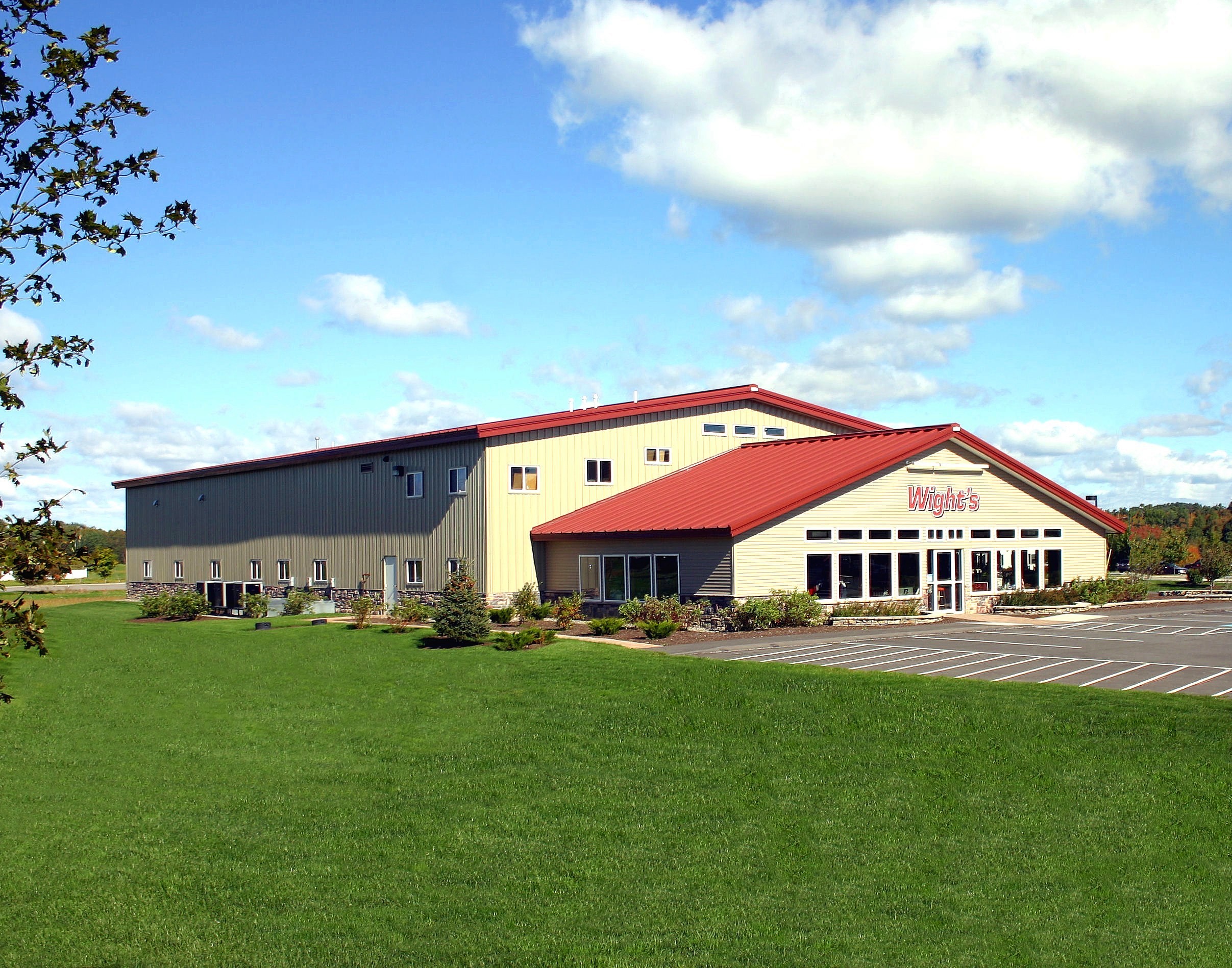 A picture of the Wight's Sporting Goods company building.